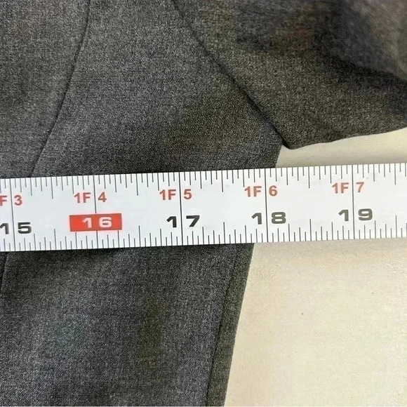 Michael Kors Blazer Fitted Single  Breasted Classic Charcoal Grey Size 4 - Picture 10 of 16